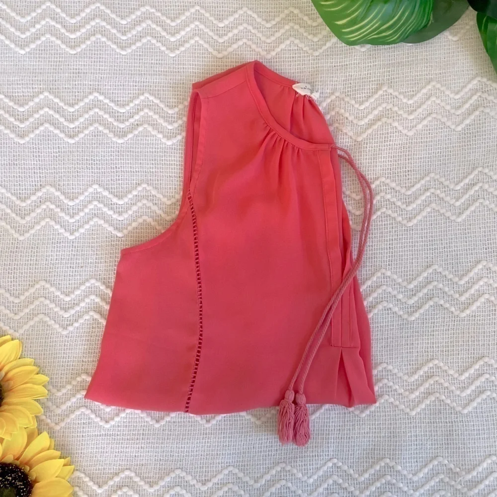 Women’s Sleeveless Blouse Salmon Pink